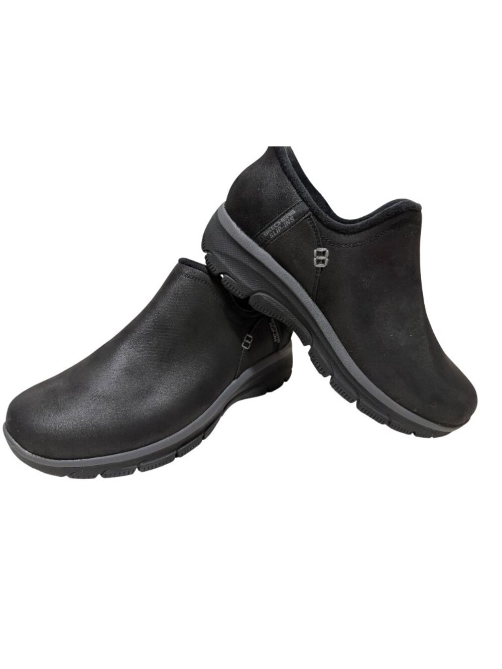Skechers Slip-Ins Easy Going Modern Hour Slip-On Bootie Womens 9.5 Wide Black